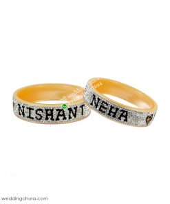 PRAJAPATI BEAUTIFUL COUPLE NAME BANGLE PAIR NAME BANGLE SET