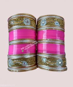 Golden Pink Bridal Chura
