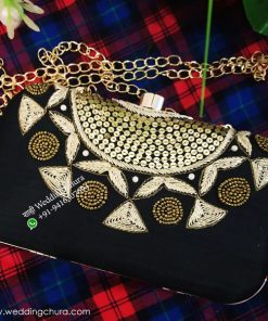 Black Golden Party Clutch